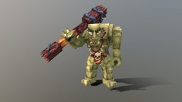 Wild Ogre [Model Engine] wild, mob, ogre, mythology, blockbench, low-poly, minecraft, voxel, modelengine, modelengine_animated