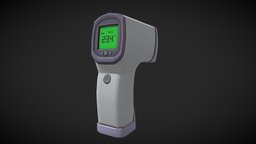 Forehead Thermometer body, kit, unreal, virus, emergency, hospital, thermometer, props, health, temporal, forehead, game, gameasset, digital, medical, coronavirus, covid19, covid