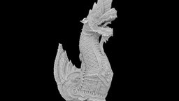 Thai Dragon | King Of Naga #RCDragons dragons, realitycapture, photogrammetry, 3dscan, rcdragons