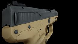Five-SeveN Pistol handgun, fps, unreal, game-art, engine, weapon, unity, gameready
