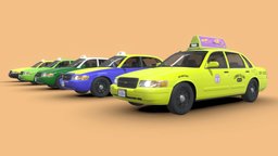2008 Baird Silver Coronet LA Cab Collection modern, ford, sedan, los, crown, victoria, classic, la, cab, taxi, american, angeles, california, taxicab, substancepainter, substance