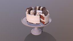 Sliced Oreo Cookie Cake cookie, birthday, scanned, bakery, oreo, photogrammetry, 3dsmax, 3dsmaxpublisher, oreocookie, cakesburg