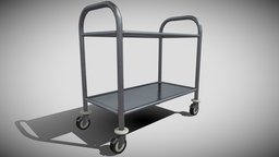 Trolley trolley, lab, prop, table, asset, game, pbr, lowpoly