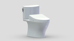 TOTO Nexus 1G Two Piece Toilet room, modern, bathroom, bath, cast, shower, nexus, classic, toilet, tub, vr, ar, toto, rest, iron, freestanding, restroom, clayton, toilets, soaker, 3d, design, air, concept, interior, washlet, amies
