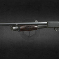 Ithaca 37 ithaca, 37, weapon, pbr, model, shotgun, gun