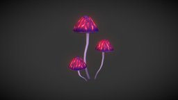 Magic Mushroom mushroom, lowpoly, stylized, fantasy, magic