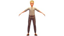 Cartoon High Poly Subdivision Avatar 005 body, toon, style, dressing, avatar, white, cloth, shirt, rack, fashion, hipster, clothes, pants, torso, brown, baked, young, shoes, boots, casual, mens, suede, buttons, boobs, look, cuff, hoodie, denim, metaverse, hairstyle, baked-textures, pleats, outerwear, dressing-room, dressingroom, cartoon, man, textured, clothing, "guy"