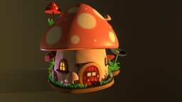 casual mushroom house mushroom, casual, mushroomhouse, house
