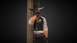 Cawboy cowboy, character, gameart
