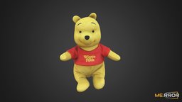[Game-Ready] Winnie the Pooh Doll bear, cute, kids, toy, doll, ar, photogrametry, fbx, realistic, pooh, realism, 3dscaning, winnie-the-pooh, winniethepooh, realitycapture, character, 3dscan, noai