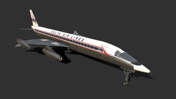 Convair 58-9 SST airliner, retro, futurism, prototype, aircraft, jet, supersonic, convair, usa, concept, hustler, b58