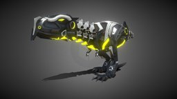 T-Rex (Walk Cycle, Run Cycle, Idle) WIP mech, robotic, transformers, metal, tyrannosaurus, walkcycle, runcycle, maya, low-poly, lowpoly, scifi, sci-fi, robot, dinosaur