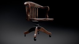 Office Chair office, film, noir, 40s, chair, wood