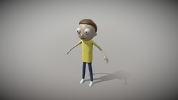 Morty and, unreal, sand, rick, swim, ue4, morty, 3d, rigged, 