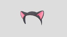 Cat Headband hat, cat, prop, fashion, item, party, band, ear, head, headdress, costume, headband, anime