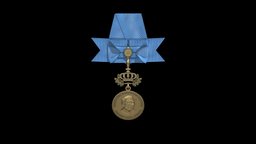 3D medal Zaharov P. I. medal, blender, gold