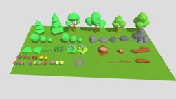 Lowpoly nature trees, tree, fireplace, mushroom, flower, assets, logs, log, flowers, mushrooms, nature, bush, stump, stones, blender-3d, bushes, low-poly-model, lowpolymodel, lowpoly-blender, stumps, stump-tree, nature-plants, brench, low-poly, asset, blender, lowpoly, blender3d, stone, flowers3d
