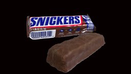 SNICKERS bar, food, packaging, chocolate, package, snickers, packaging3d