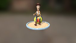 Sheriff Woody project, toy, 3d-model, toystory, maya, character, lighting, bumpmap