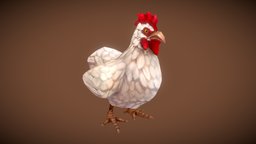 Stylized Fantasy Chicken rpg, chicken, critter, mmo, rts, moba, character, handpainted, lowpoly, animation, stylized, fantasy