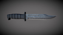 Marine Combat Knife unreal, knives, combat, weapon, knife, unity, asset, game, lowpoly, gameart, gameasset