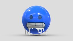 Apple Cold Face face, set, apple, messenger, smart, pack, collection, icon, vr, ar, smartphone, android, ios, samsung, phone, print, logo, cellphone, facebook, emoticon, emotion, emoji, chatting, animoji, asset, game, 3d, low, poly, mobile, funny, emojis, memoji