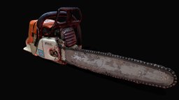 Chainsaw Photoscan Medpoly photorealistic, chainsaw, metal, old, game-asset, medpoly, photoscan, weapon, zombie