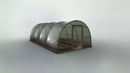 Low poly generic green house nature, game-ready, environments, green-house, low-poly, lowpoly