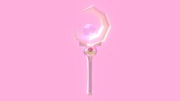 Sailor Moon Wand moon, cute, pink, wand, sailor, kawaii, anima, sailormoon, pastel, magic