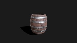 Barrel low poly drink, storage, rpg, wooden, dungeon, barrel, avatar, wine, prop, vintage, misc, medieval, loft, treasure, beer, whiskey, props, cargo, old, alcohol, keg, brewery, cartoon, asset, game, blender, pbr, gameasset, wood, pirate, stylized, fantasy, container, industrial, gameready, pirates, tylised