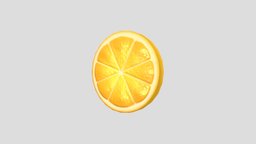 Lemon Slice food, fruit, orange, cut, fresh, round, fruits, yellow, citrus, lemon, slice, peel, juicy, sliced, healthy, cutted, cartoon, low