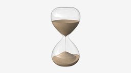 Hourglass egg timer 02 hour, time, clock, egg, sand, timer, hourglass, minute, counting, sandglass, glass, 3d, pbr, watch