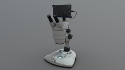 Microscope electronics, scientific, electronics-gadgets, substancepainter, substance