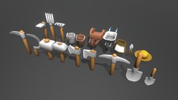 ToonTastic toon, prop, tools, farming, lowpoly, low, poly, stylized