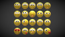 Emoji Pack pack, emoji, smiles, cartoon, stylized, emojis