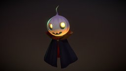 Turnip Ghost cute, jack-o-lantern, jackolantern, animated, halloween, pumpkin, halloween-2020