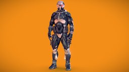 Nanosuit 3D Scan suit, crytek, soldier, fan, shooter, crysis, clay, battle, nanosuit, game, scan, human