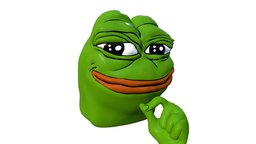 Pepe sculpt, meme, frog, humor, pepe, keyshot, zbrush-sculpt, 3d, model