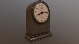 Antique 1930s Clock time, oak, clock, vintage, old, clockwork, 1930s, tick, cool, wood