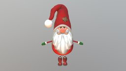 gnome red red, cute, gnome, christmas, gift, present, newyear, character