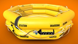 Emergency Raft [High Quality] virtual, interactive, photorealistic, reality, development, sss, vr, emergency, simulation, realistic, raft, environmental, artificial, passenger, rescue, circular, customizable, immersive, watercraft, liferaft, capacity, unity, low-poly, asset, game, 3d, texture, model, design, technology, digital, boat, tyflow, 360-degree, liftboat