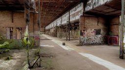 Abandoned Factory Hall Scan ruin, lost, big, huge, hall, place, overgrown, photoscan, factory
