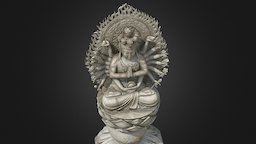 Avalokitesvara (Thousand-armed Goddess) 千手観音 japan, sound, audio, kannonn, soundofart2017, realitycapture, photogrammetry, 3dscan
