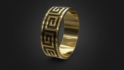 Da Greek Ring greek, jewelry, cad, pattern, print, mythology, 3d, ring, direct-cast