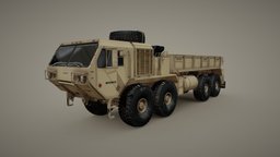 HEMTT Heavy Expanded Mobility Tactical Truck truck, videogame, camion, army, materials, heavy, unreal, militar, tactical, united, marines, crane, states, mobility, hemtt, expanded, unity, asset, pbr, model, military, download, pesado, eavy