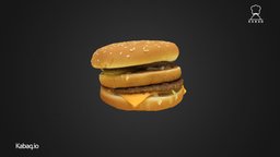 BigMac burger, food, egg, remake, bigmac, photogrammetry, agisoft-photoscan
