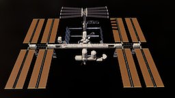 ISS celestia, spacecraft, earth, 3d, c4d