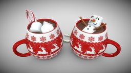 Christmas Hot Chocolate With Marshmallow Snowman drink, snowman, winter, xmas, christmas, hot, mug, candy, chocolate, cane, cocoa, marshmallows, marshmallow, candycane, candy-cane, hot-cocoa, hot-chocolate, hotcocoa, free, cup, hot-drink