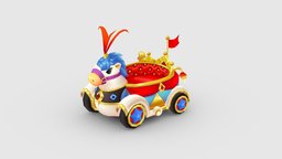 Cartoon children Park carriage or Toy Wagon princess, kids, convertible, toy, children, traffic, wagon, bus, park, fairytale, amusement, noble, disneyland, lowpolymodel, amusement-park, vehicle, car