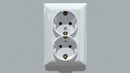Electrical Outlet power, socket, european, double, electricity, plug, outlet, 220v, blender, home, interior, electric, wall, 2023, 2022